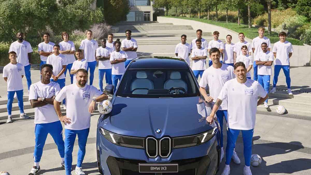 خودروهای بی‌ام‌و بازیکنان رئال مادرید