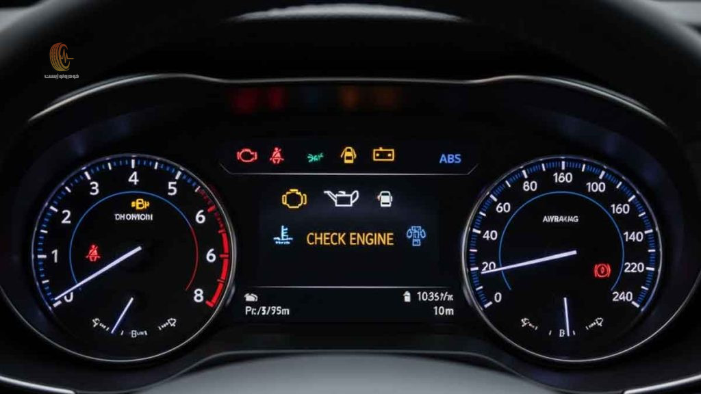 روشن شدن چراغ چک ماشین