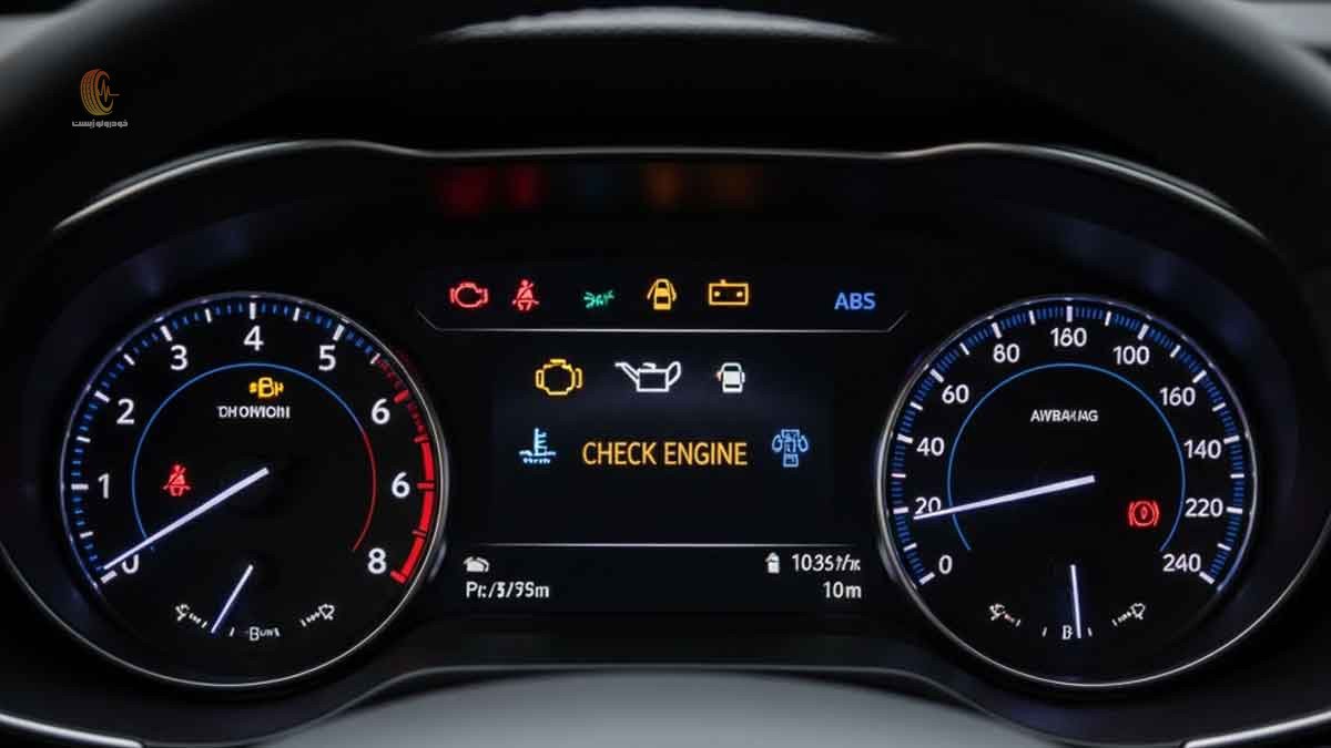 روشن شدن چراغ چک ماشین