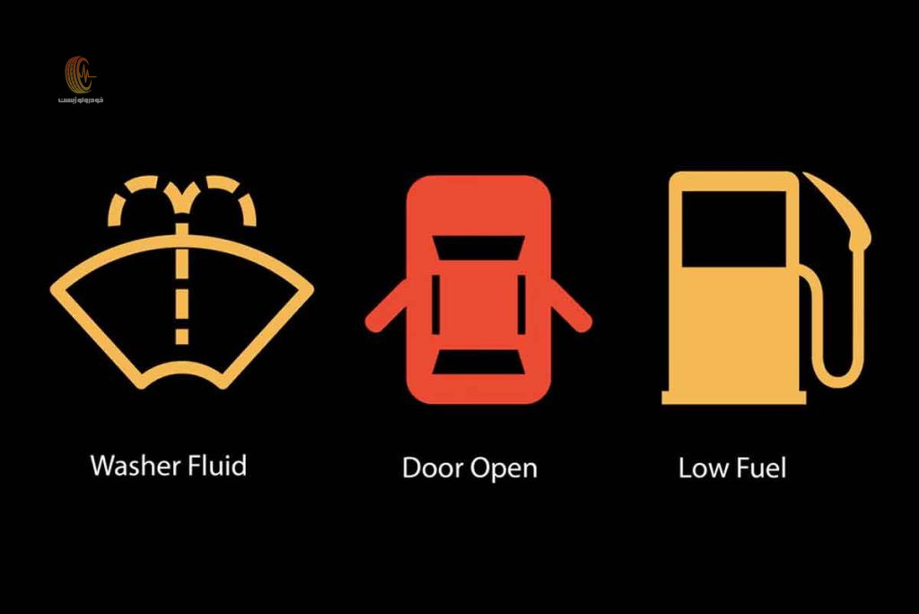 معنی چراغ پشت آمپر ماشین