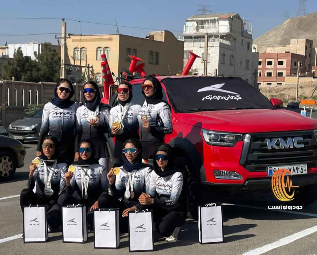 قهرمانی تیم دوچرخه سواری بانوان کرمان موتور