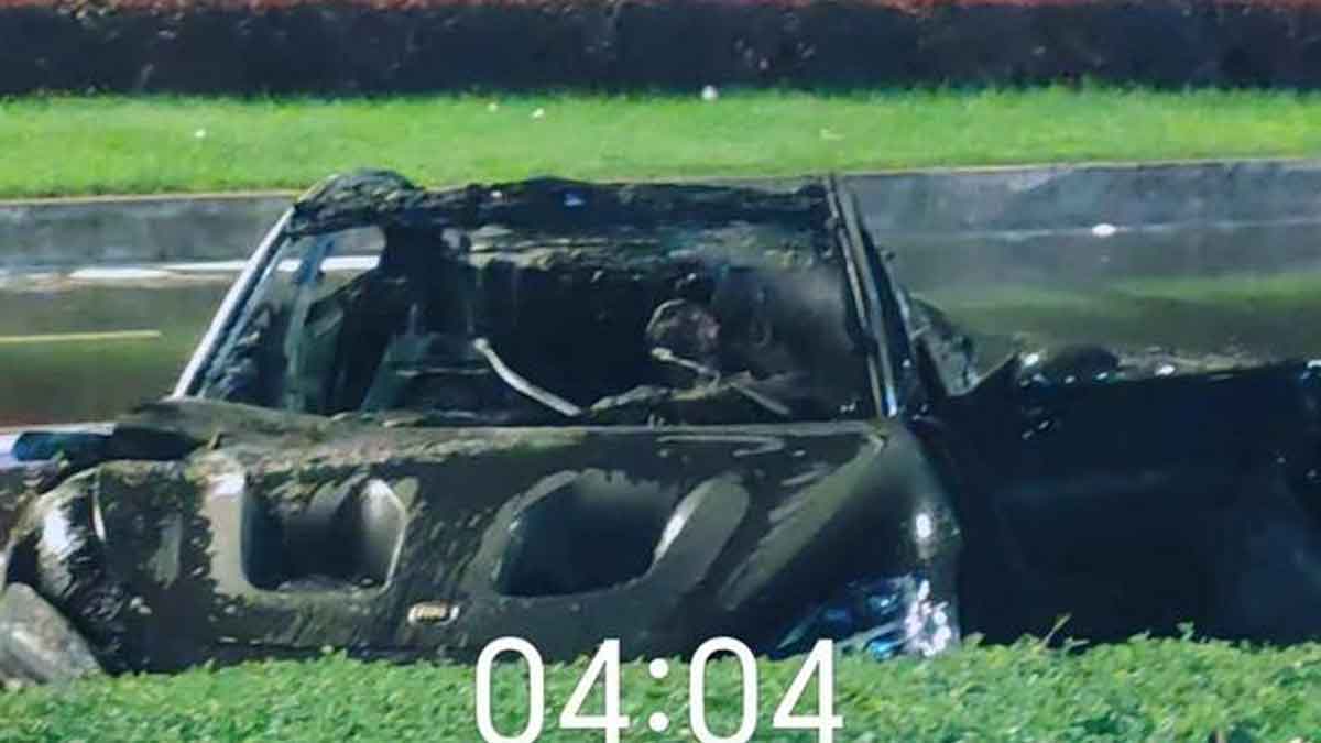 آتش گرفتن شیائومی SU7