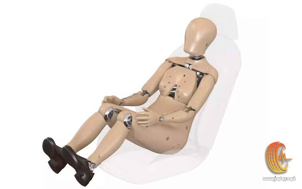 آدمک زنانه تست تصادف