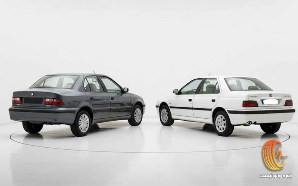 مقایسه پژو پارس و سمند - نمای عقب