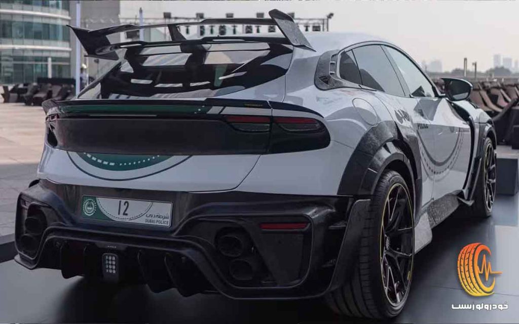 فراری پورسانگوئه منصوری ماشین پلیس دبی