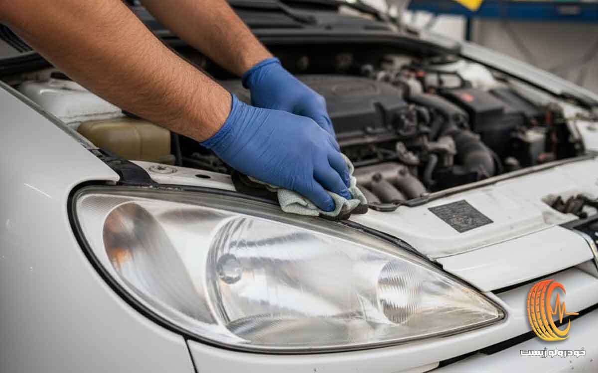 شفاف کردن چراغ جلو