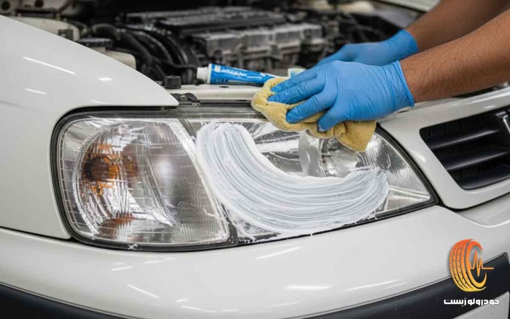 رفع کدری چراغ خودرو