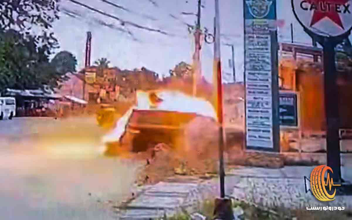 تویوتا لندکروز 2025 و شلیک آر پی جی