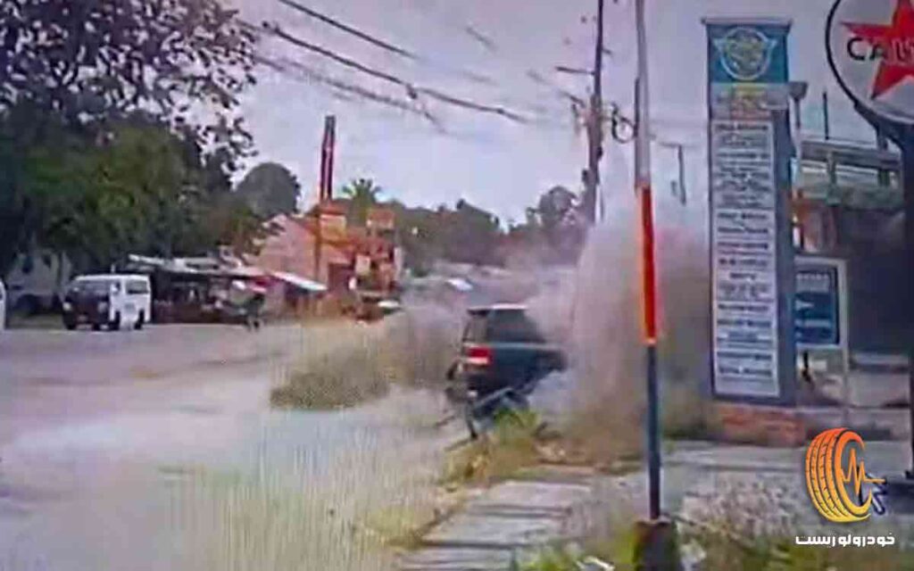 تویوتا لندکروز 2025 و شلیک آر پی جی